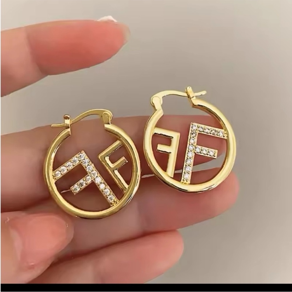 Gold and Silver Hoop Earrings